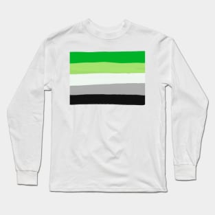 Aromantic flag Long Sleeve T-Shirt